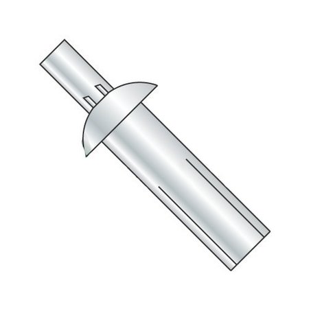 NEWPORT FASTENERS Drive Pin Rivet, Universal Head Head, 3/8 in Dia., 9/32 in L, Steel Body, 1000 PK 191522